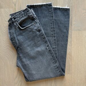 Agolde 90s Pinch Waist Grey Straight Leg Jeans